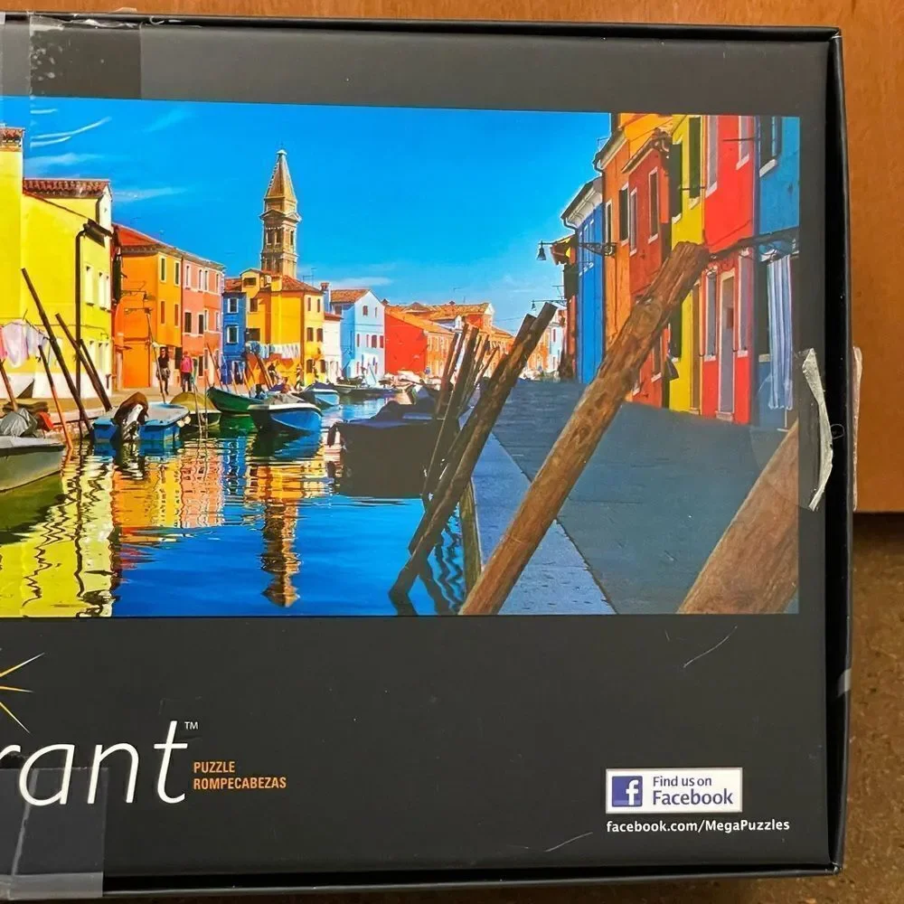 Mega Puzzles Vibrant 750 Piece Puzzle of Venice, Burano  Island, Italy